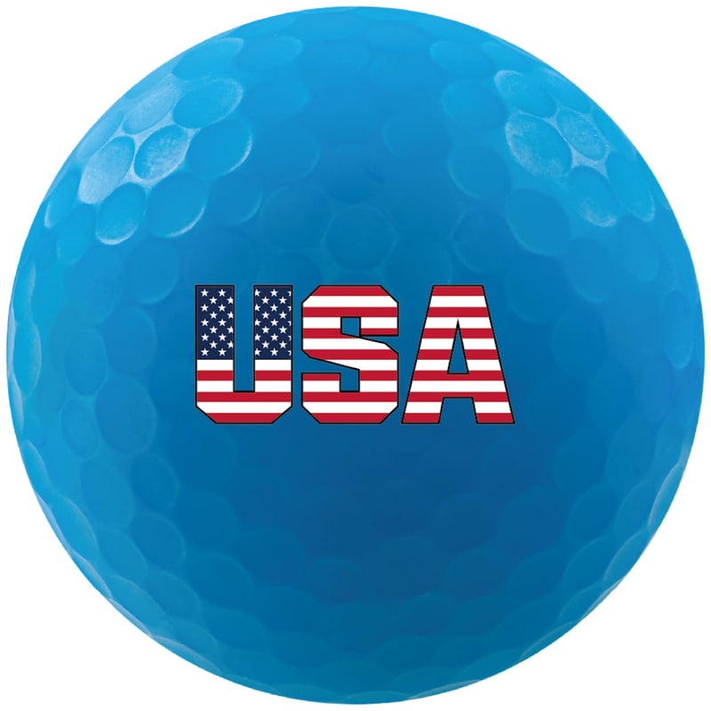 Volvik unisex adult Other Golf Ball, Red/Blue/White, 6 pack US - Image 3